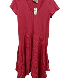 Nwt anthropologie saturday sunday pink dress handkerchief